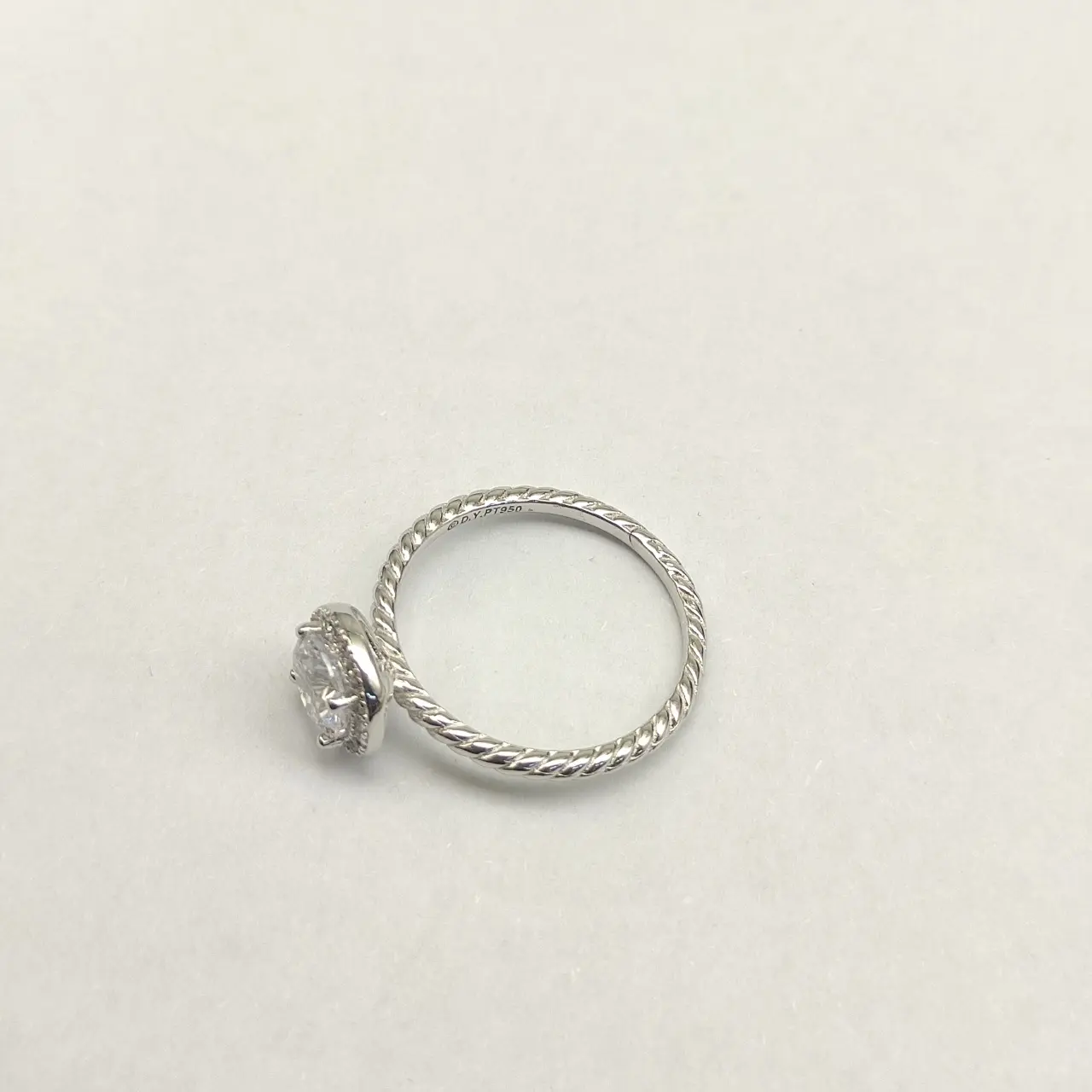 David Yurman 0.7ct Round Halo Diamond Ring